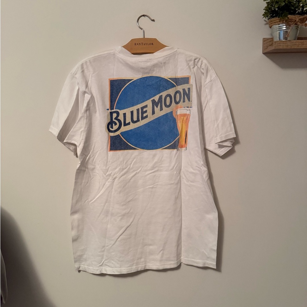 Blue Moon White Graphic Tee